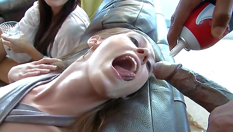 Interracial porn of two babes sucking each other's cocks