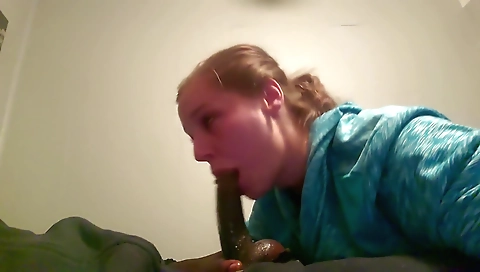 Busty blonde gets her lips stuffed with a dick and her mouth slapped