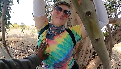 Big boobs and tattooed pussy video of an interracial affair