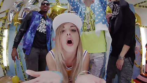 Webcam ebony woman is getting fucked by a red-haired teen