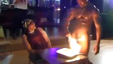 Amateur ebony gets fucked by a male in the bedroom