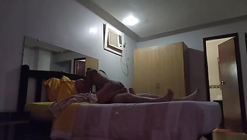 Ebony girl fucked by a handsome black man in amateur clip