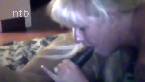 Amateur mature blonde has big tits and a deep throat