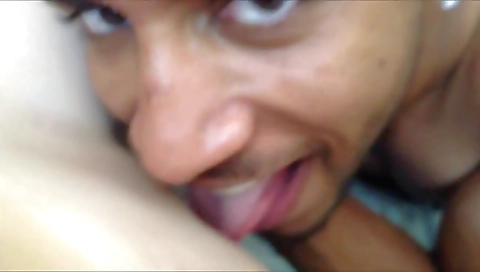 Interracial sex video with a young and slender girl