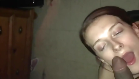 Big black cock in interracial porn video with a facial