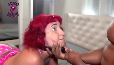 Big booty redhead with a tattoo on her ass is getting fucked