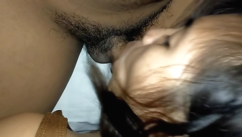 Asian teen with hairy pussy gets deepthroated and fucked