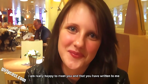 Interracial casting with a sweet teen Jennin first