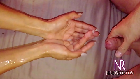 Nectar and pussy fuck by a hot ebony milf and her stepson