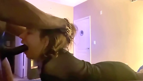 Webcam black and red video of a deepthroat porn video