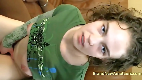 Amateur teen 18+ sex video in interracial pov porn movie