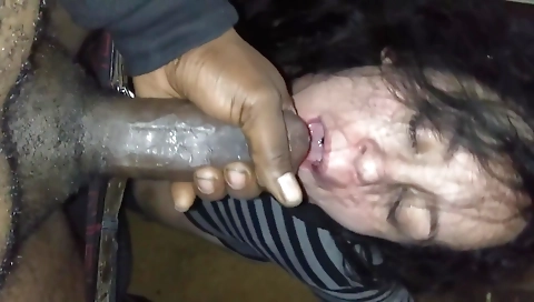 Blonde and brunette sucking a blonde cock in a interracial movie