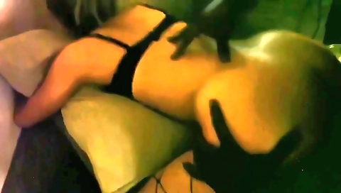 Brunette with a round booty is getting a big black dick