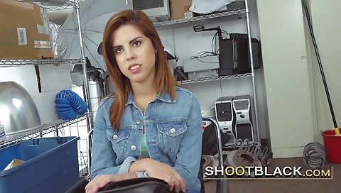 Hot redhead with a sexy body comes to the casting room